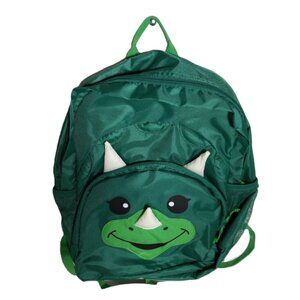 Chip the Dinosaur Backpack – Green – Kids Size – Triceratops Design